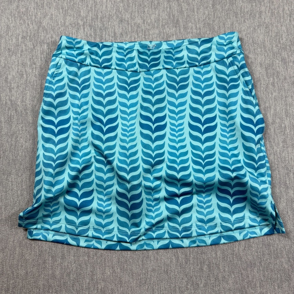 Vineyard Vines Skort Women‎ XS Blue Green Teal Performance Floral Print Active
